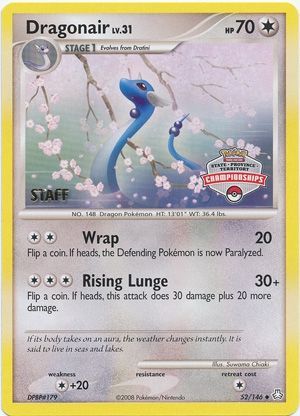 Dragonair (52/146) (State Province Territory Championship Staff) [Diamond & Pearl: Legends Awakened] | Odin's Place