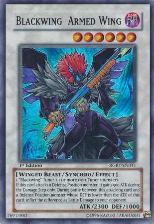 Blackwing Armed Wing [RGBT-EN041] Super Rare | Odin's Place