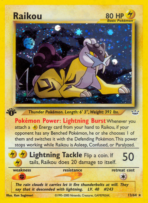 Raikou (13/64) [Neo Revelation 1st Edition] | Odin's Place
