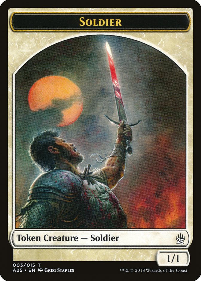 Soldier Token (3) [Masters 25 Tokens] | Odin's Place