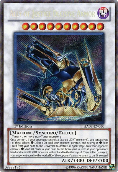 Ally of Justice Decisive Armor [HA03-EN060] Secret Rare | Odin's Place