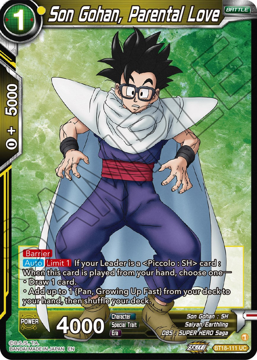 Son Gohan, Parental Love (BT18-111) [Dawn of the Z-Legends] | Odin's Place