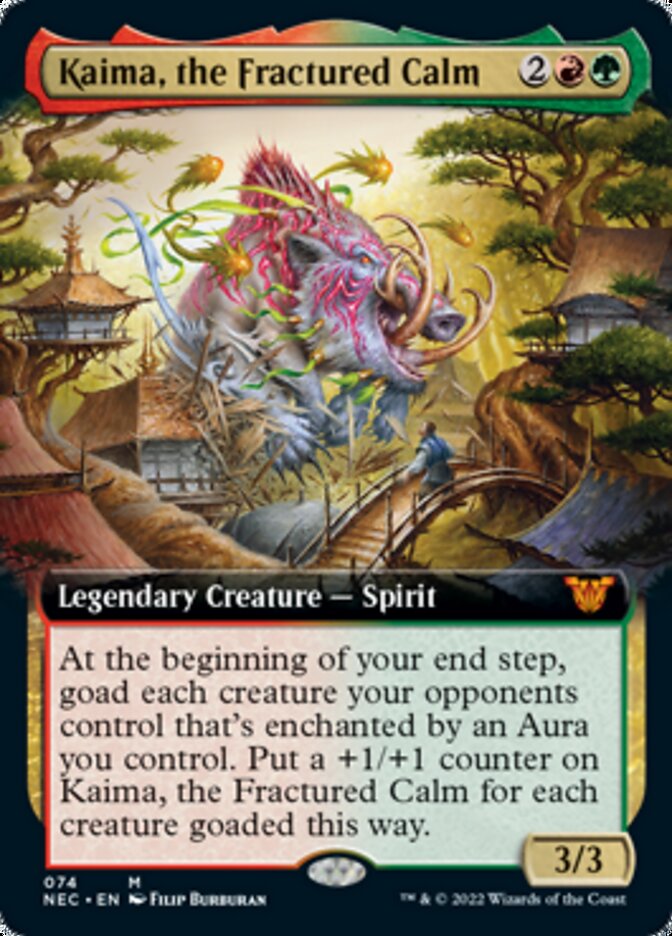 Kaima, the Fractured Calm (Extended Art) [Kamigawa: Neon Dynasty Commander] | Odin's Place