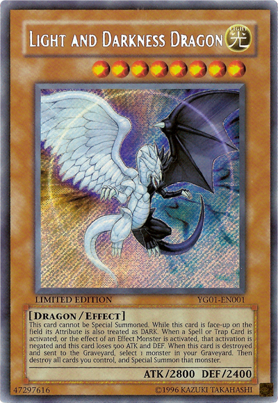 Light and Darkness Dragon [YG01-EN001] Secret Rare | Odin's Place
