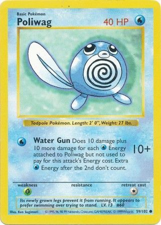 Poliwag (59/102) [Base Set Shadowless Unlimited] | Odin's Place