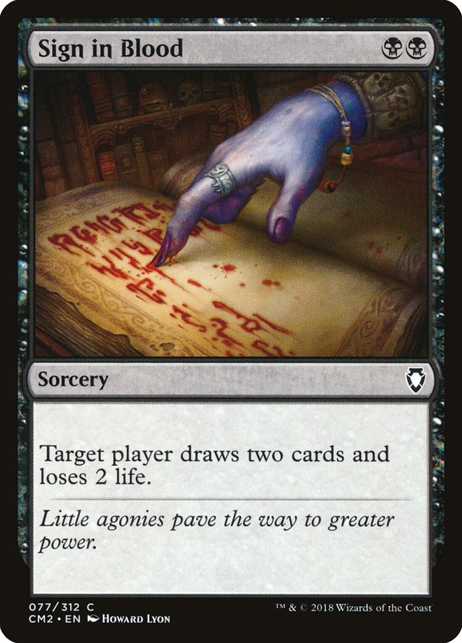 Sign in Blood (77) [Commander Anthology Volume II] | Odin's Place