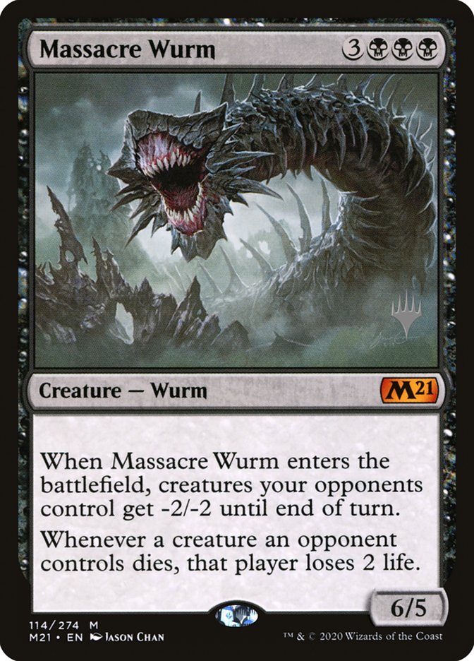 Massacre Wurm (Promo Pack) [Core Set 2021 Promos] | Odin's Place