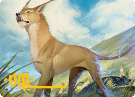 Blink Dog Art Card (Gold-Stamped Signature) [Dungeons & Dragons: Adventures in the Forgotten Realms Art Series] | Odin's Place