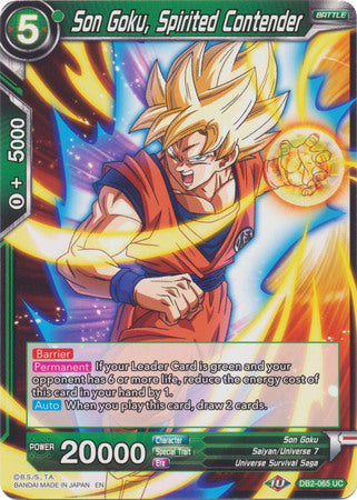 Son Goku, Spirited Contender (DB2-065) [Divine Multiverse] | Odin's Place