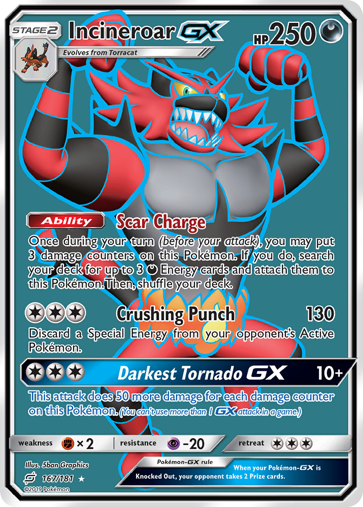 Incineroar GX (167/181) [Sun & Moon: Team Up] | Odin's Place