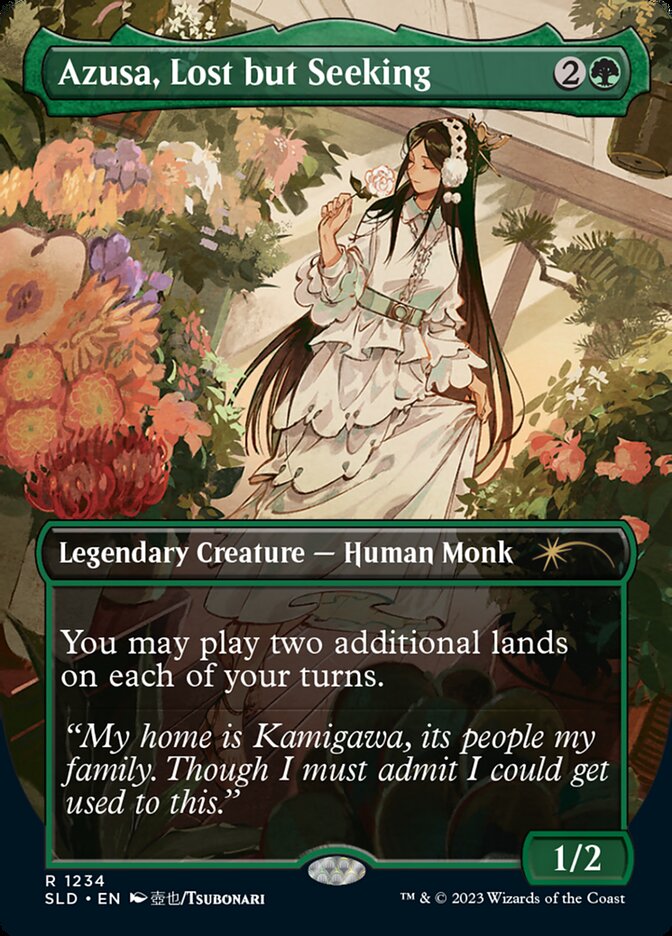 Azusa, Lost but Seeking (Borderless) [Secret Lair Drop Series] | Odin's Place