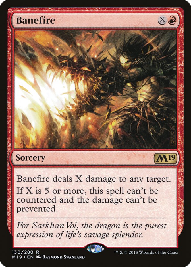 Banefire (130) [Core Set 2019] | Odin's Place