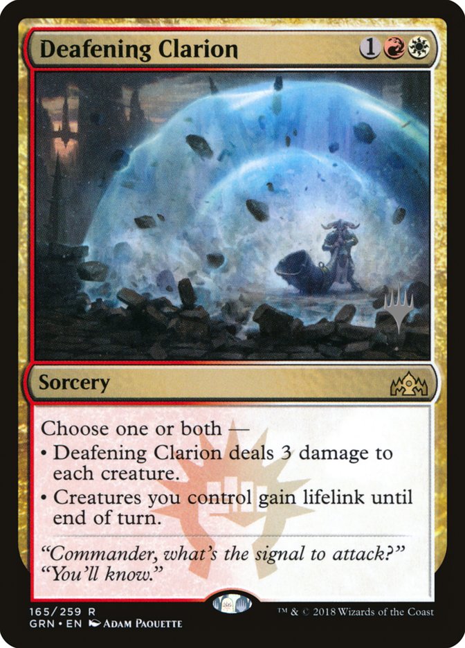 Deafening Clarion (Promo Pack) [Guilds of Ravnica Promos] | Odin's Place