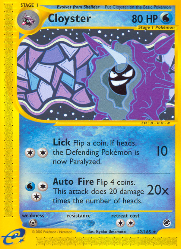 Cloyster (42/165) [Expedition: Base Set] | Odin's Place