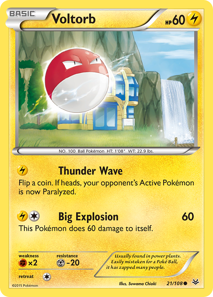 Voltorb (21/108) [XY: Roaring Skies] | Odin's Place