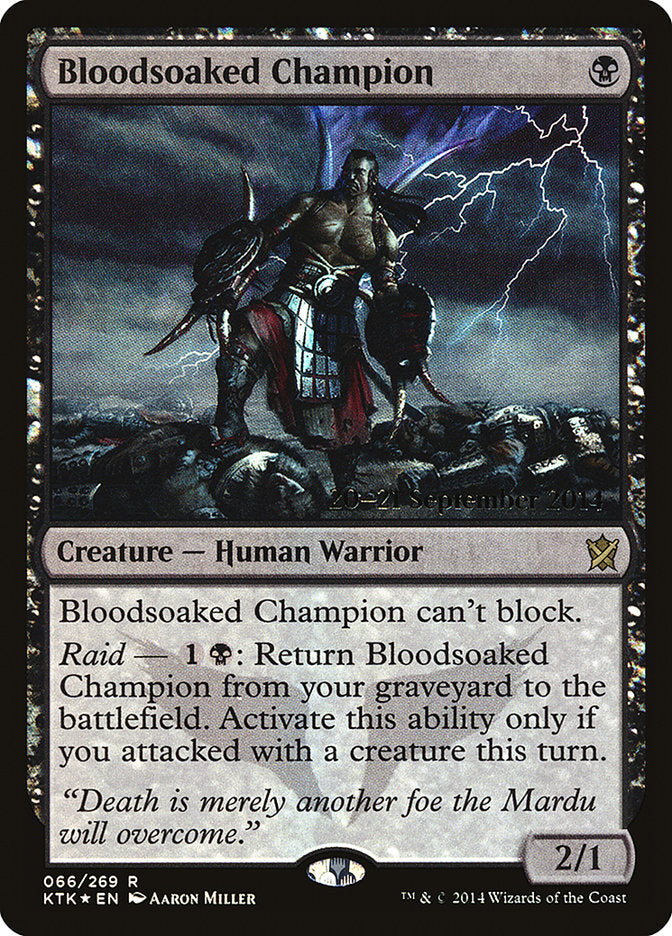 Bloodsoaked Champion (66) [Khans of Tarkir Prerelease Promos] | Odin's Place