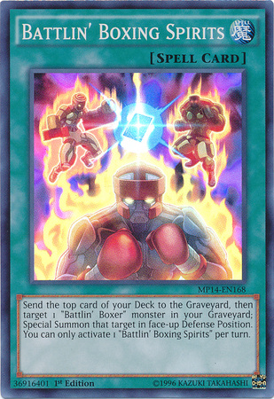 Battlin' Boxing Spirits [MP14-EN168] Super Rare | Odin's Place