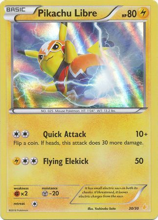 Pikachu Libre (30/30) [XY: Trainer Kit 3 - Pikachu Libre] | Odin's Place