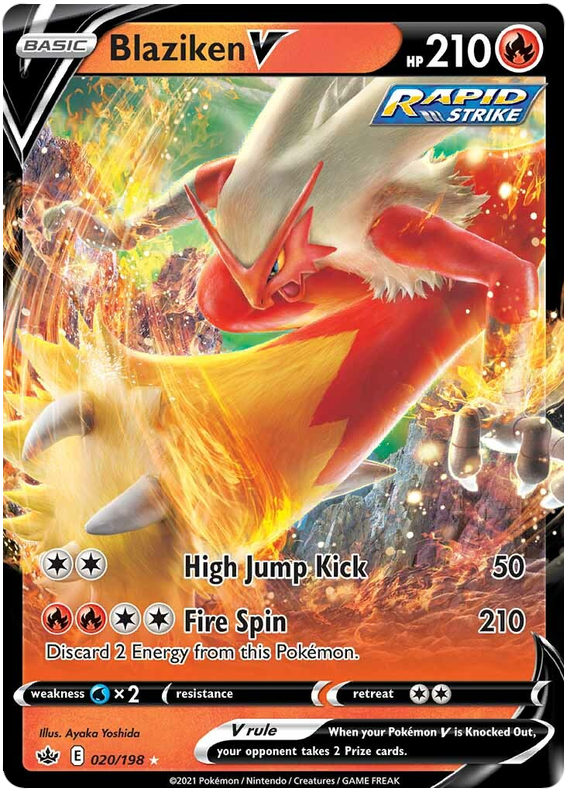 Blaziken V (020/198) [Sword & Shield: Chilling Reign] | Odin's Place