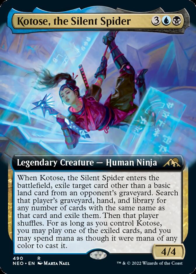 Kotose, the Silent Spider (Extended Art) [Kamigawa: Neon Dynasty] | Odin's Place