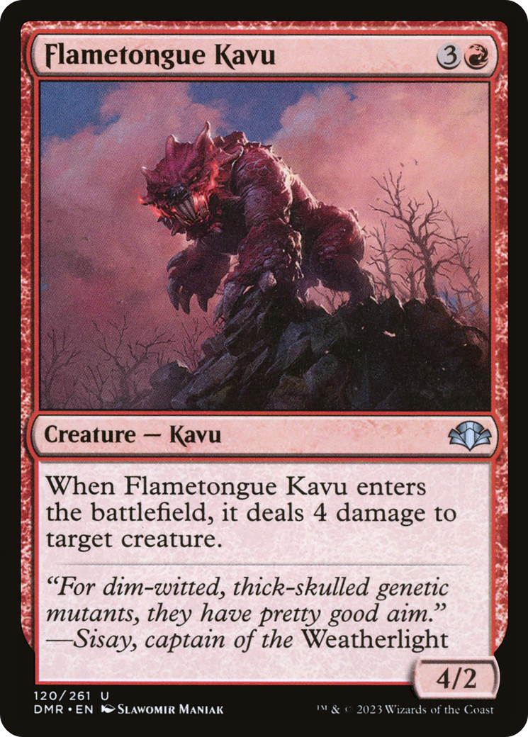 Flametongue Kavu [Dominaria Remastered] | Odin's Place