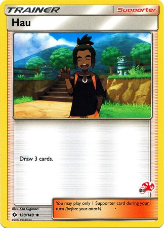 Hau (120/149) (Charizard Stamp #28) [Battle Academy 2020] | Odin's Place