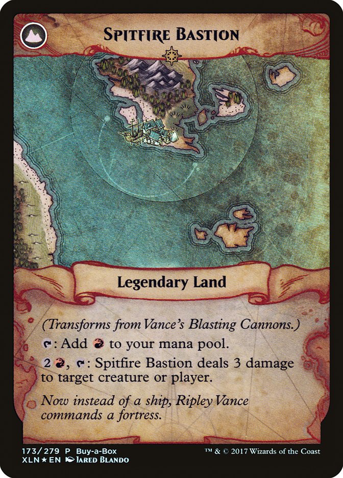 Vance's Blasting Cannons // Spitfire Bastion (Buy-A-Box) [Ixalan Treasure Chest] | Odin's Place