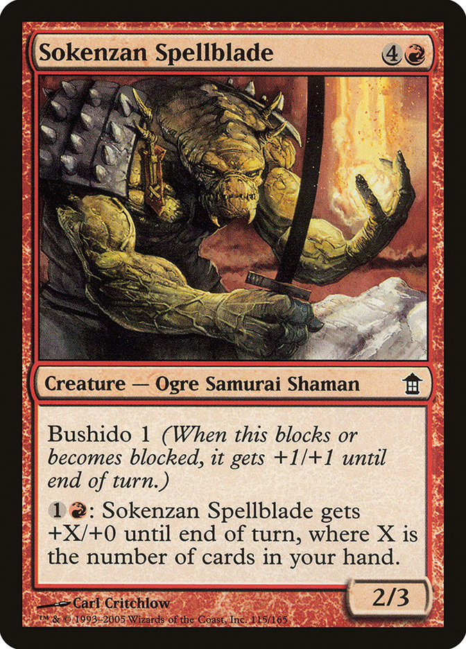 Sokenzan Spellblade (115) [Saviors of Kamigawa] | Odin's Place