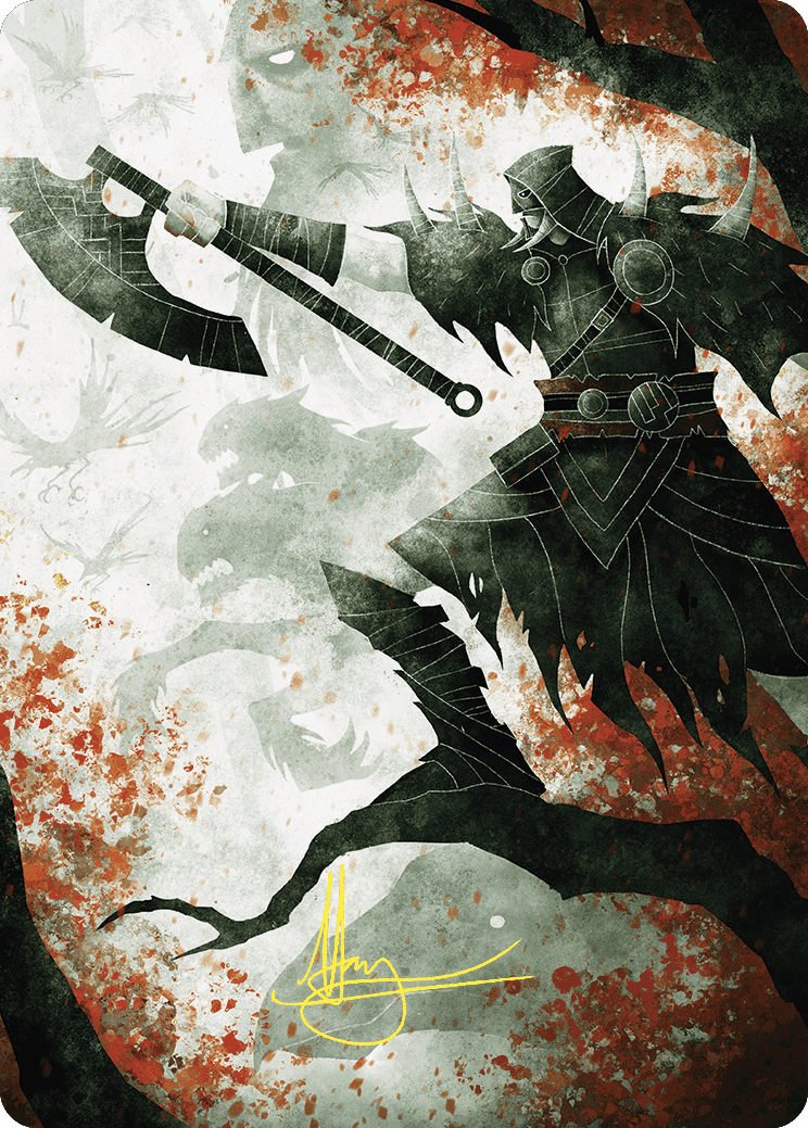 Garruk's Uprising Art Card (Gold-Stamped Signature) [Wilds of Eldraine Art Series] | Odin's Place