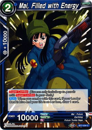 Mai, Filled with Energy (BT7-034) [Assault of the Saiyans] | Odin's Place