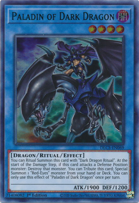 Paladin of Dark Dragon (Green) [DLCS-EN069] Ultra Rare | Odin's Place