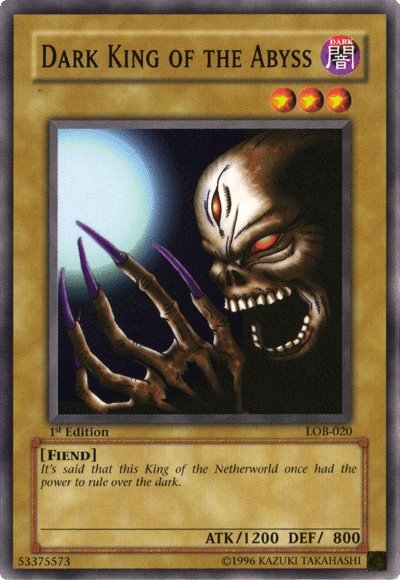 Dark King of the Abyss [LOB-020] Common | Odin's Place