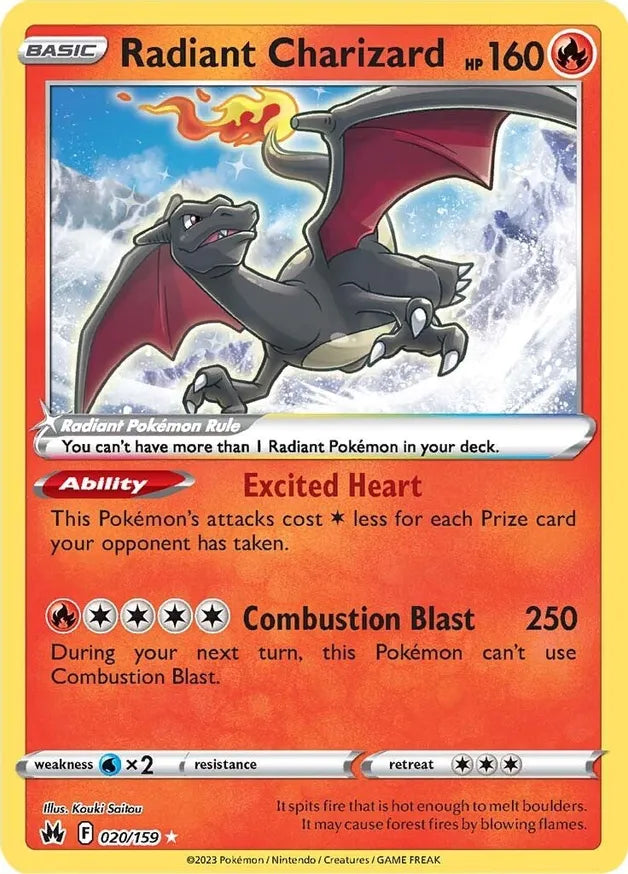Radiant Charizard (020/159) [Crown Zenith] | Odin's Place