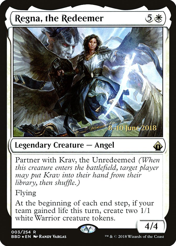 Regna, the Redeemer (3) [Battlebond Prerelease Promos] | Odin's Place