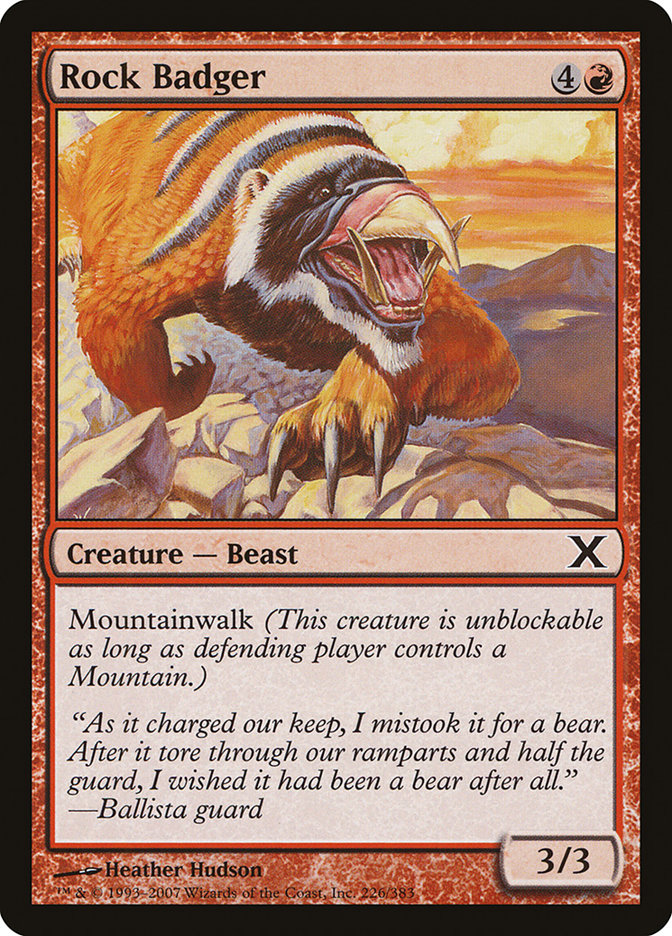 Rock Badger (226) [Tenth Edition] | Odin's Place