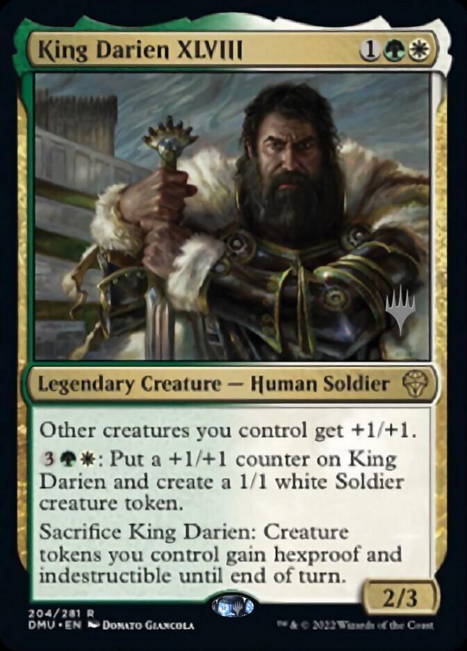 King Darien XLVIII (Promo Pack) [Dominaria United Promos] | Odin's Place