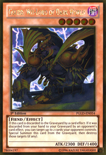 Goldd, Wu-Lord of Dark World [PGLD-EN054] Gold Rare | Odin's Place