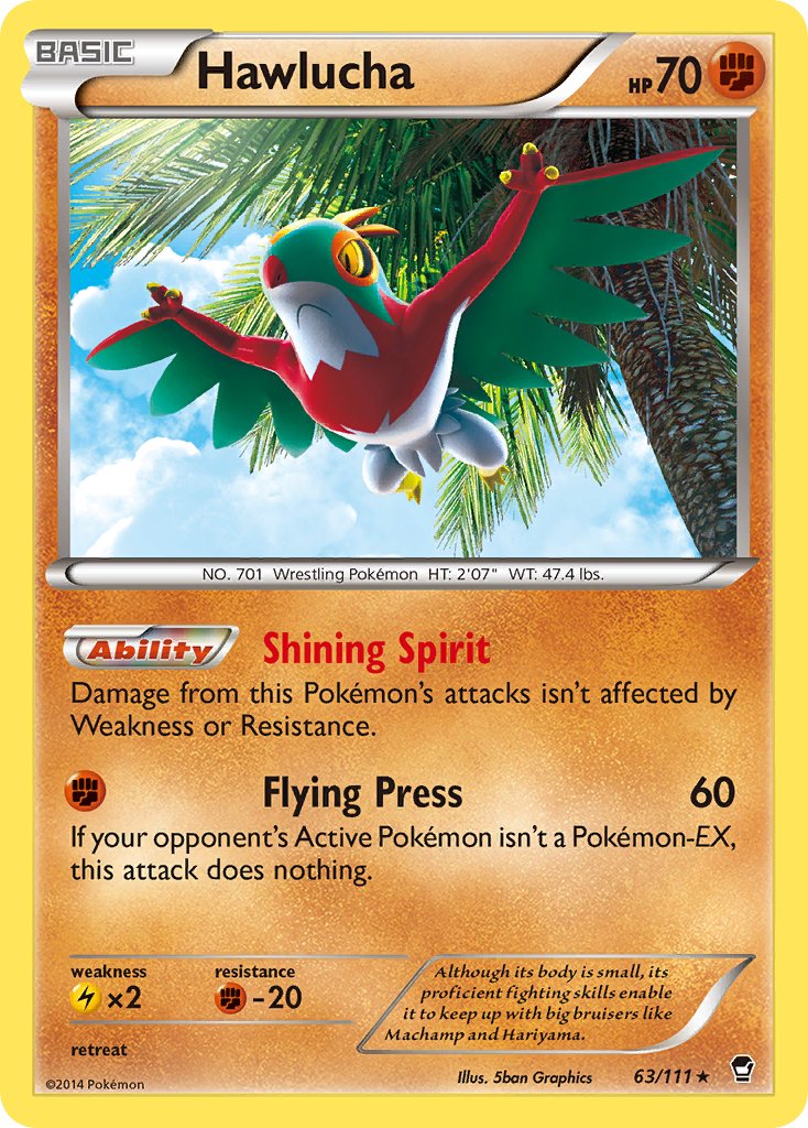 Hawlucha (63/111) (Cosmos Holo) (Blister Exclusive) [XY: Furious Fists] | Odin's Place