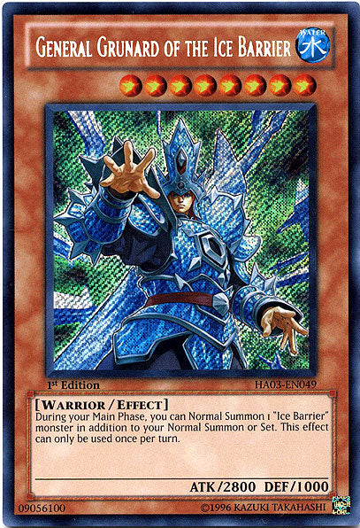 General Grunard of the Ice Barrier [HA03-EN049] Secret Rare | Odin's Place