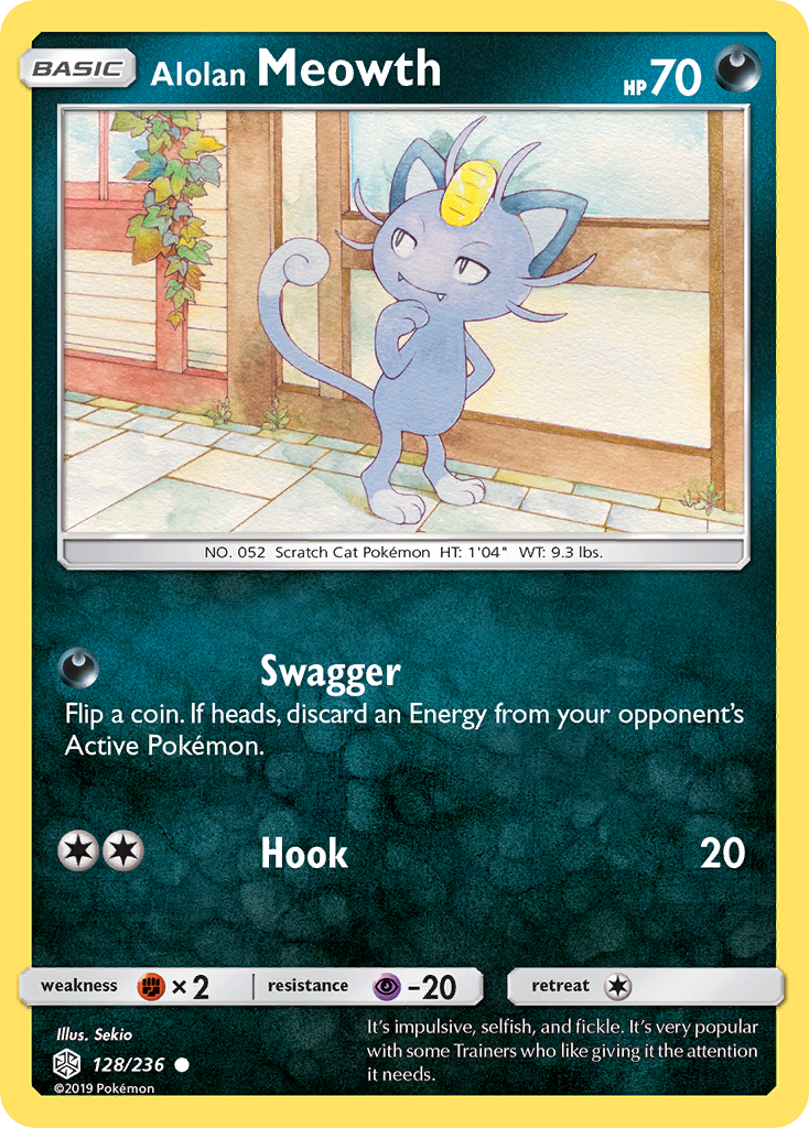 Alolan Meowth (128/236) [Sun & Moon: Cosmic Eclipse] | Odin's Place