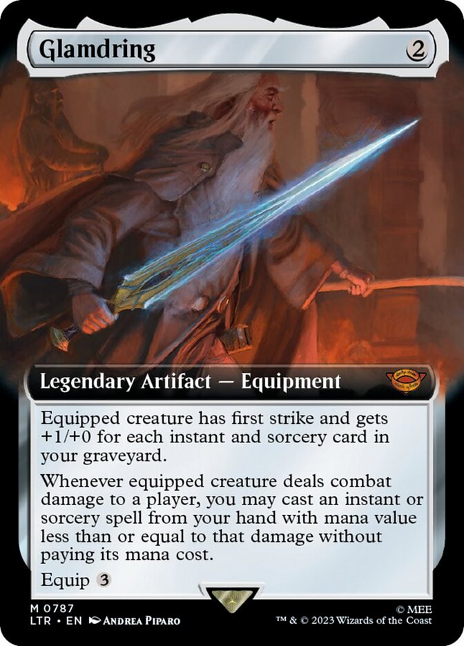 Glamdring (Extended Art) (Surge Foil) [The Lord of the Rings: Tales of Middle-Earth] | Odin's Place