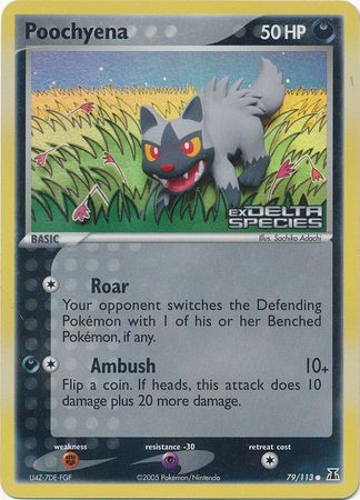 Poochyena (79/113) (Stamped) [EX: Delta Species] | Odin's Place