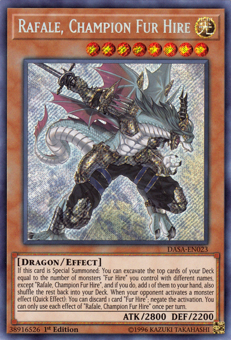 Rafale, Champion Fur Hire [DASA-EN023] Secret Rare | Odin's Place