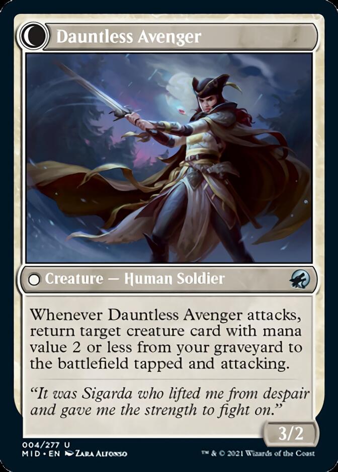 Bereaved Survivor // Dauntless Avenger [Innistrad: Midnight Hunt] | Odin's Place