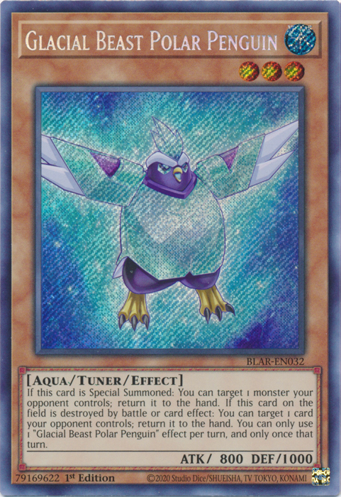 Glacial Beast Polar Penguin [BLAR-EN032] Secret Rare | Odin's Place