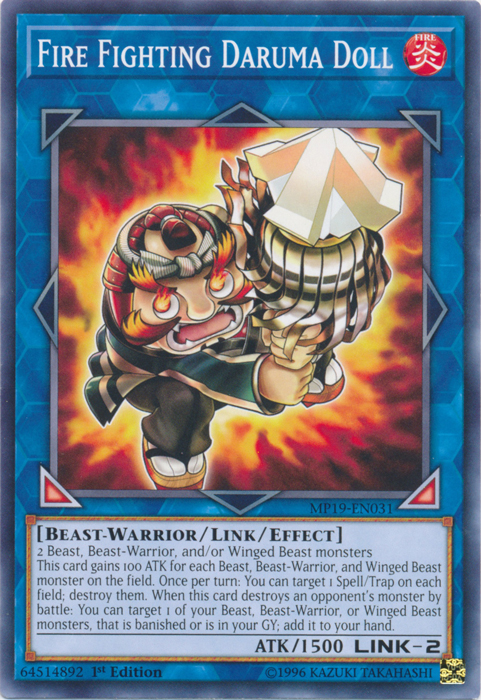 Fire Fighting Daruma Doll [MP19-EN031] Common | Odin's Place