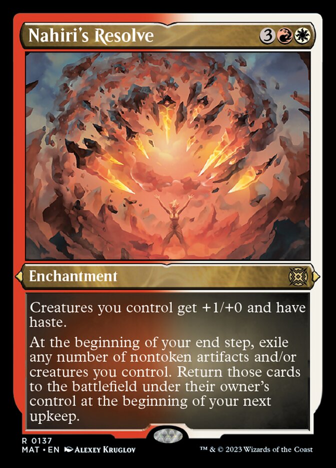 Nahiri's Resolve (Foil Etched) [March of the Machine: The Aftermath] | Odin's Place