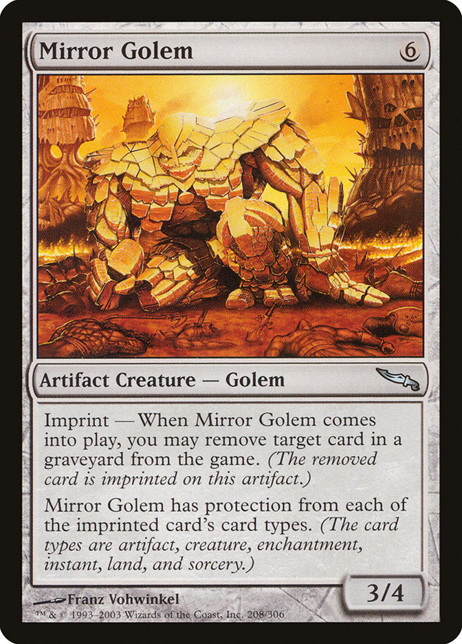 Mirror Golem (208) [Mirrodin] | Odin's Place