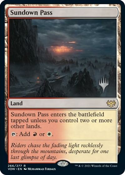 Sundown Pass (Promo Pack) [Innistrad: Crimson Vow Promos] | Odin's Place