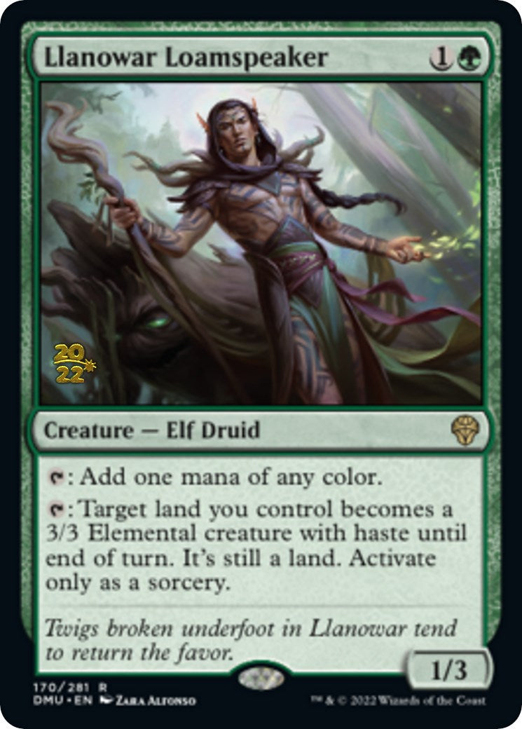 Llanowar Loamspeaker [Dominaria United Prerelease Promos] | Odin's Place